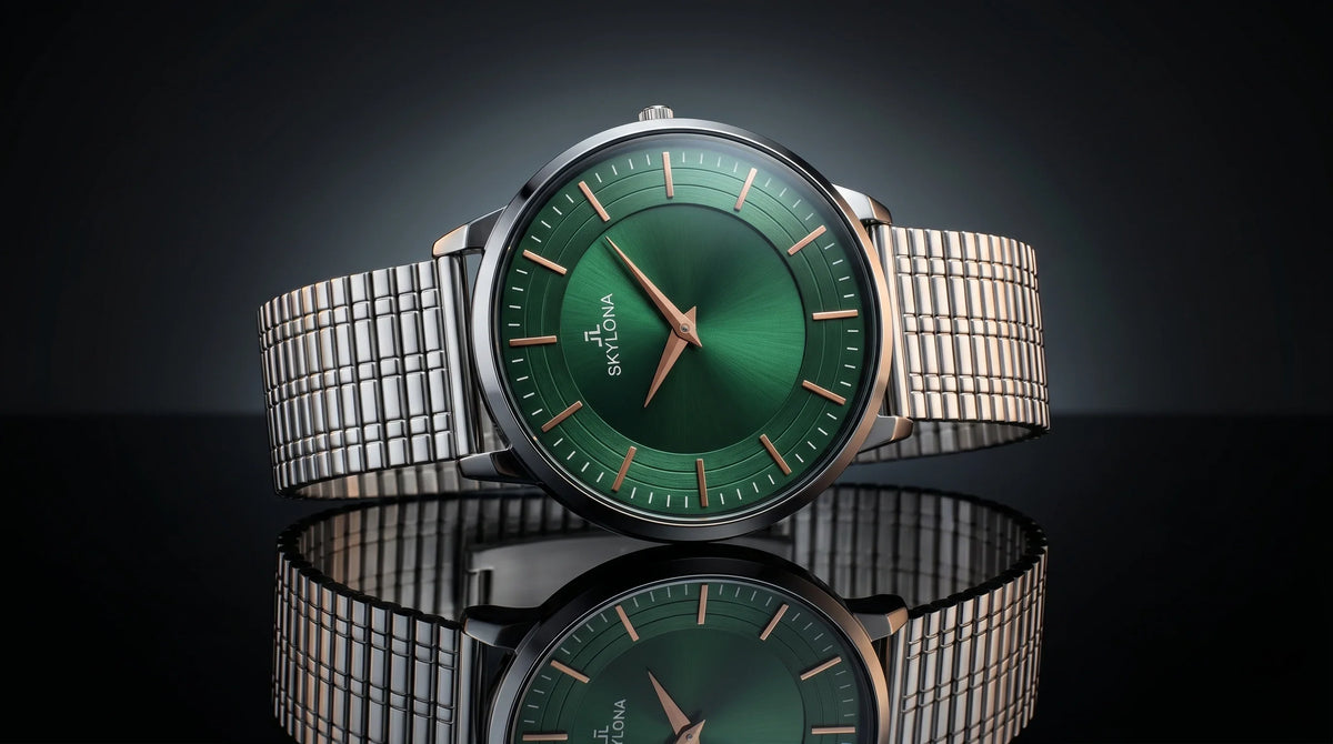 The Meridian Timepiece Forest Depth Green